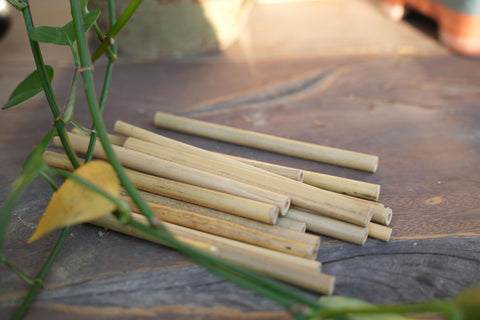 INATURE bamboo tubes natural bamboo finish emphasizes eco-friendly materials for garden habitats