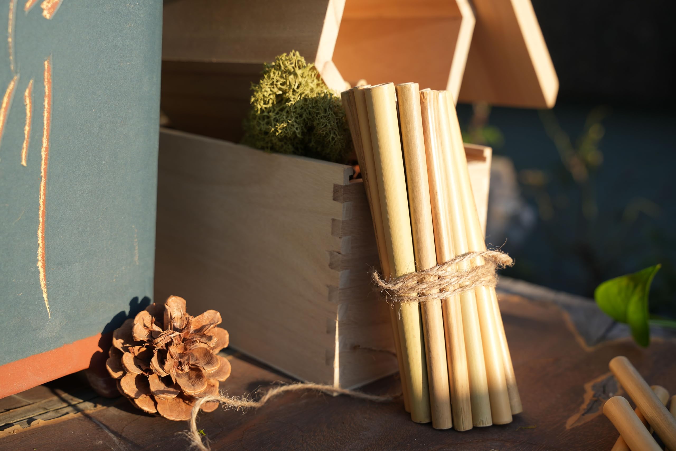 INATURE bamboo tubes weather-ready outdoor use for sturdy garden installations