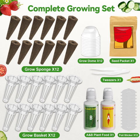 Inbloom 12-pod seed kit cucumber for crisp salads at home.