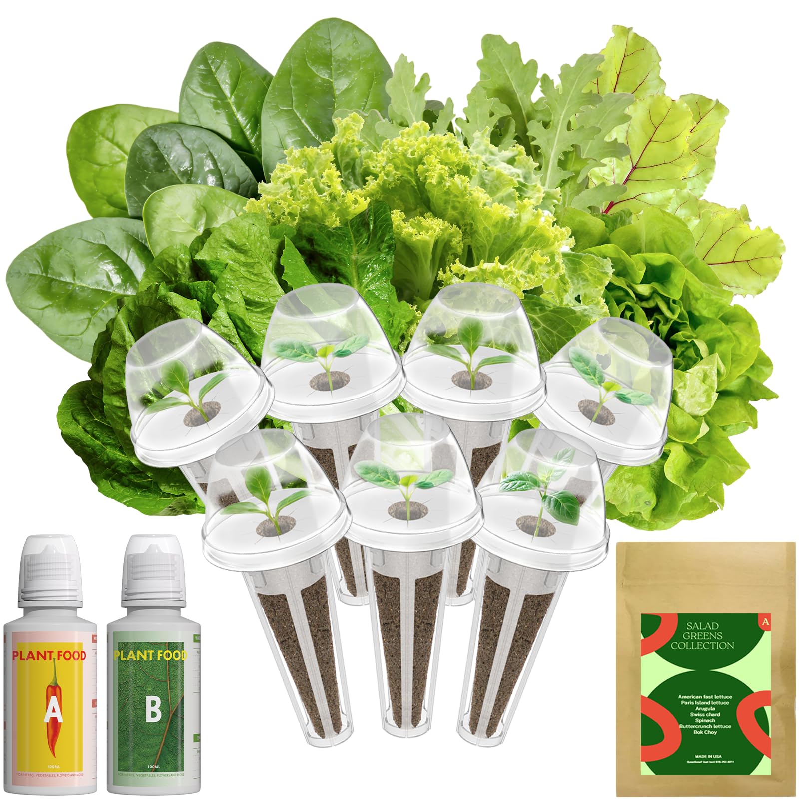 Inbloom 7-Pods Seed Pod Kit content, a complete indoor garden starter.