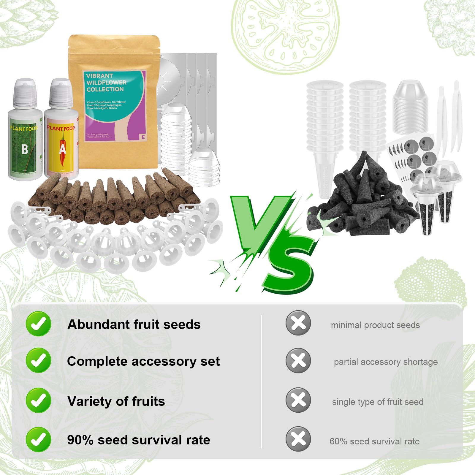 Inbloom foil stickers - light-blocking aids for germination