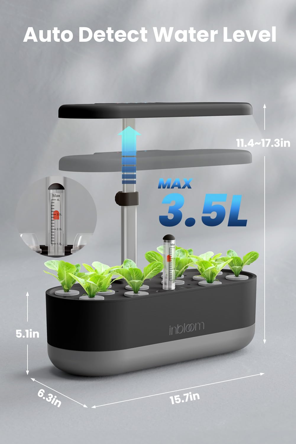 inbloom herbs growing hydroponics demonstrates quick, scent-filled harvests