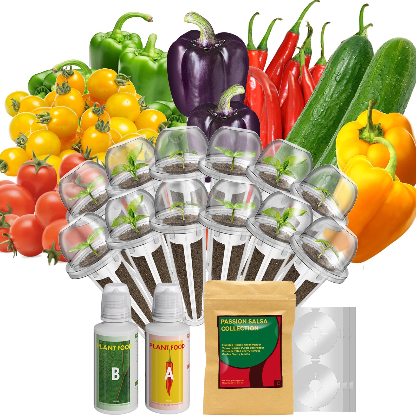 inbloom pepper seed pod kit for AeroGarden compatibility supports easy home hydroponics