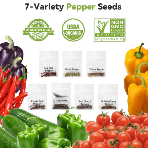 inbloom pepper seed pod kit for iDOO compatibility enables simple indoor growth