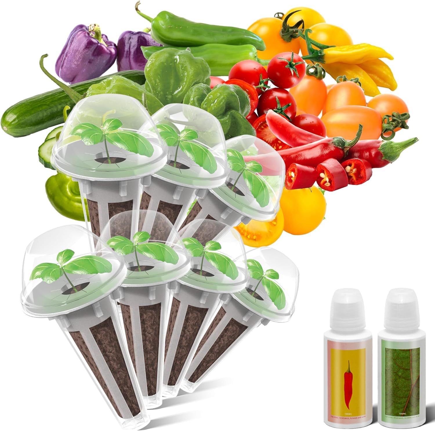 inbloom Salsa seed pod kit packaging shows complete indoor garden setup