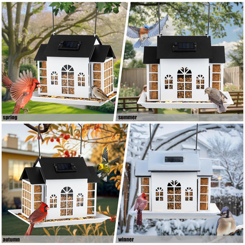 inBoboli house-shaped metal design blends with outdoor decor.