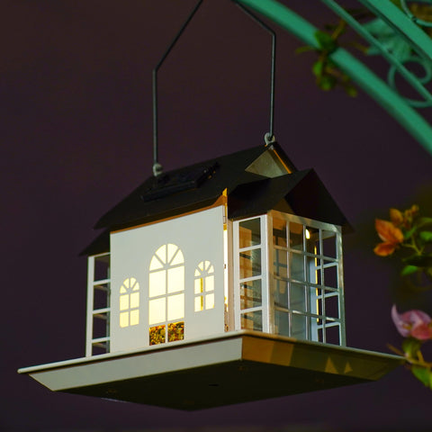 inBoboli large-capacity feeder central compartment with suet cages supports diverse bird treats.