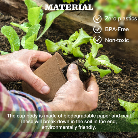 INCIKITI pots enable direct garden transplant without removing seedlings