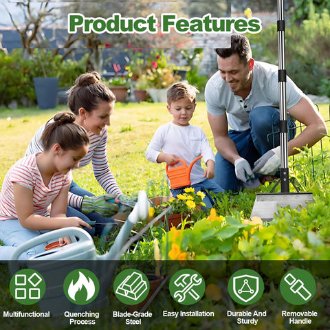 INCIKITI multifunctional garden shovel detachable head for flexible use