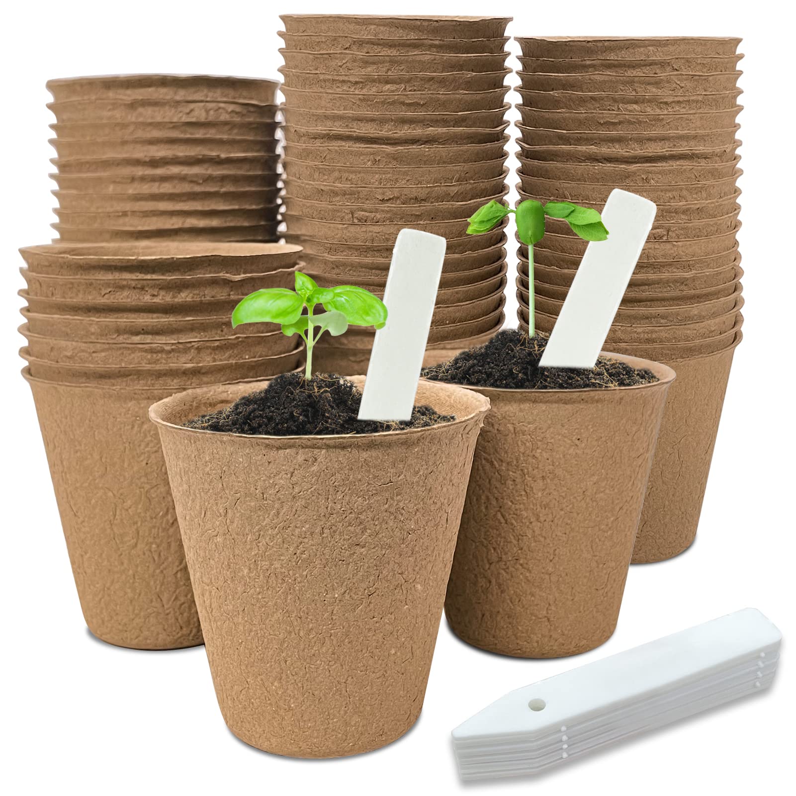 INCIKITI peat pots 40-pack for indoor seed starting and easy transplant