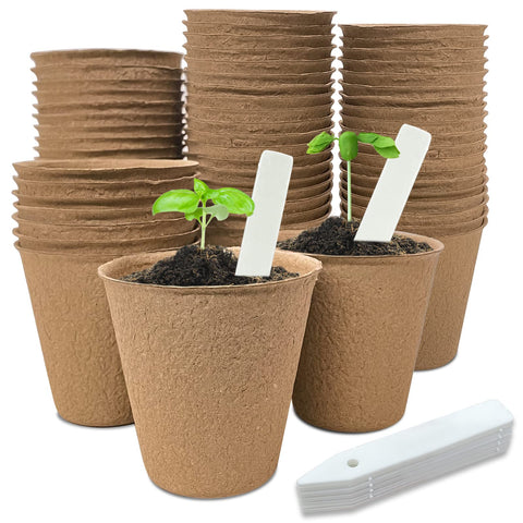 INCIKITI peat pots 40-pack for indoor seed starting and easy transplant