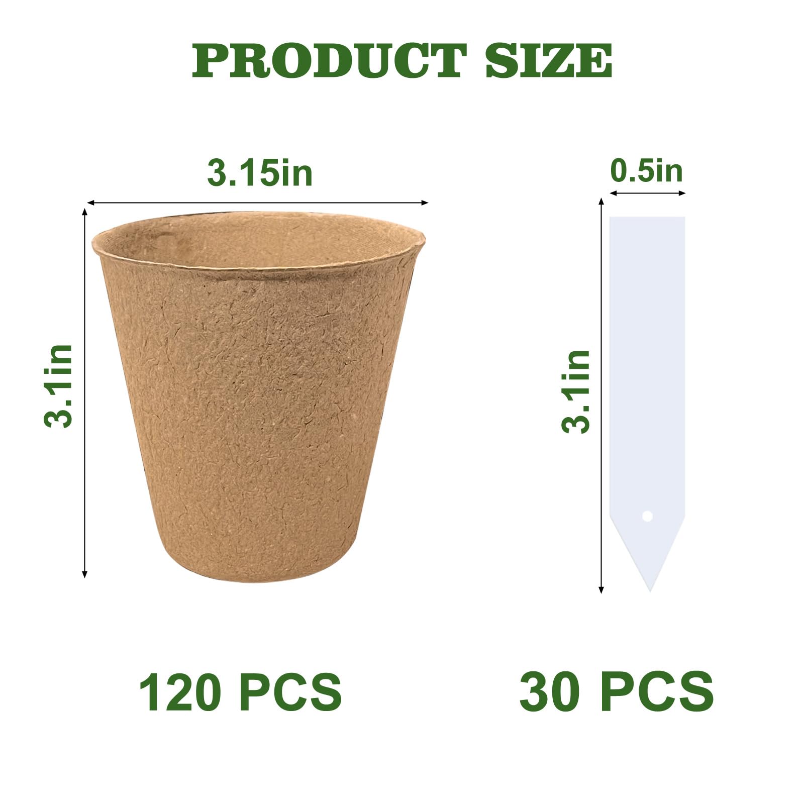INCIKITI 30 labels clearly mark seeds during germination