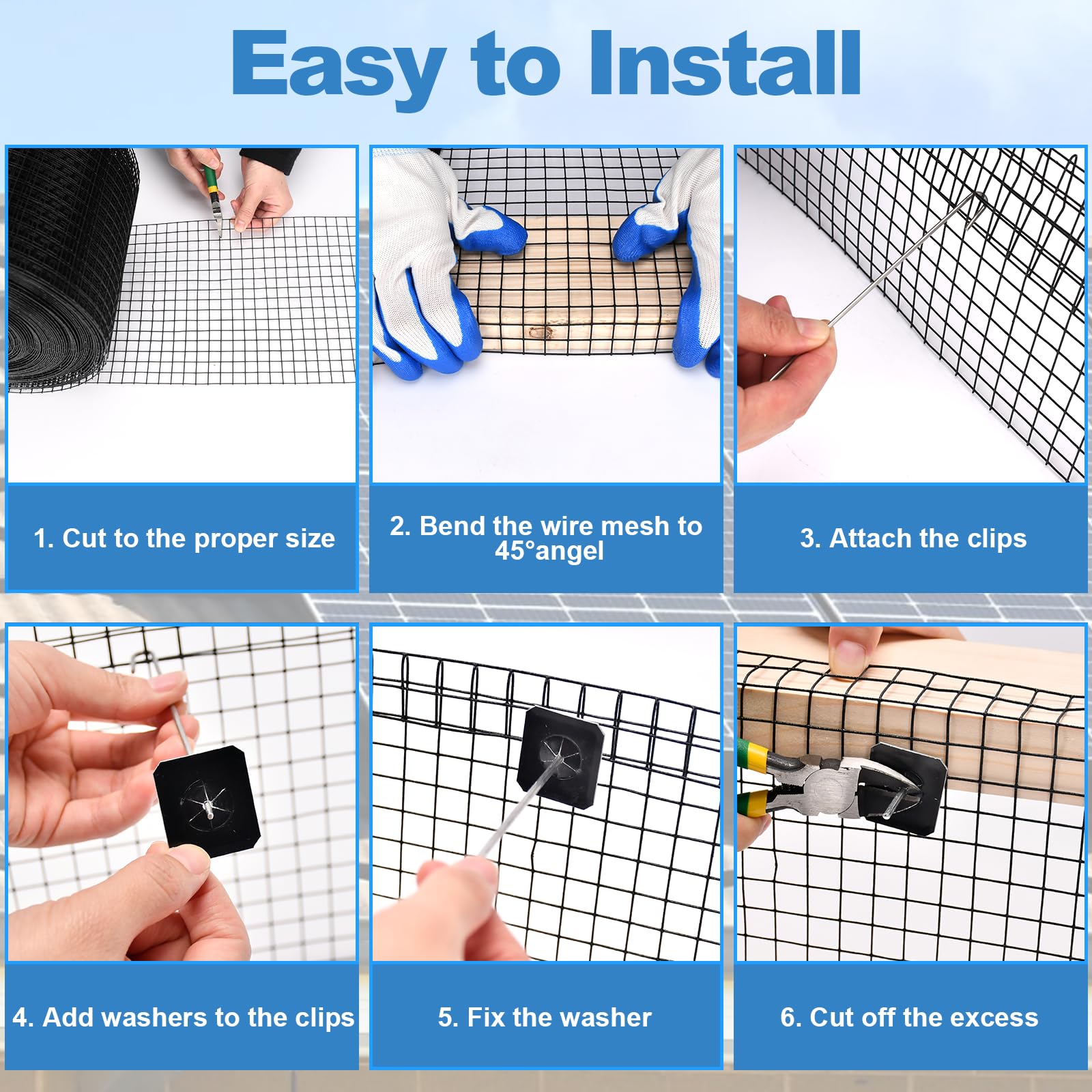 INCIKITI tie wires provide extra securing options during setup.
