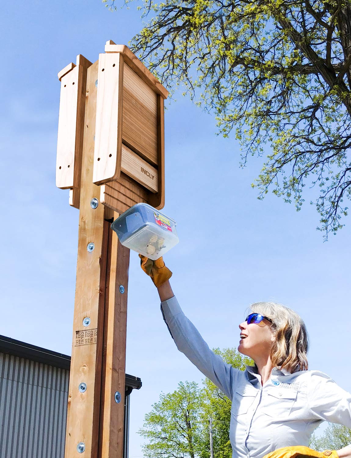 INCLY recommended mounting height 8–12 feet for best access.