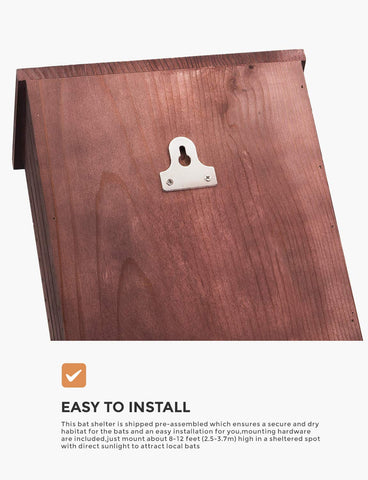 INCLY bat house mounting hardware included simplifies installation and secure mounting