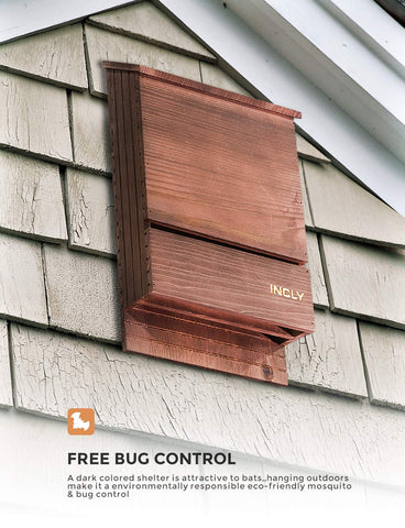 INCLY bat house pre-assembled and shipped ready-to-install saves setup time