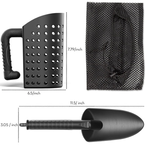 INCLY mesh bag included for organized transport after detecting sessions.