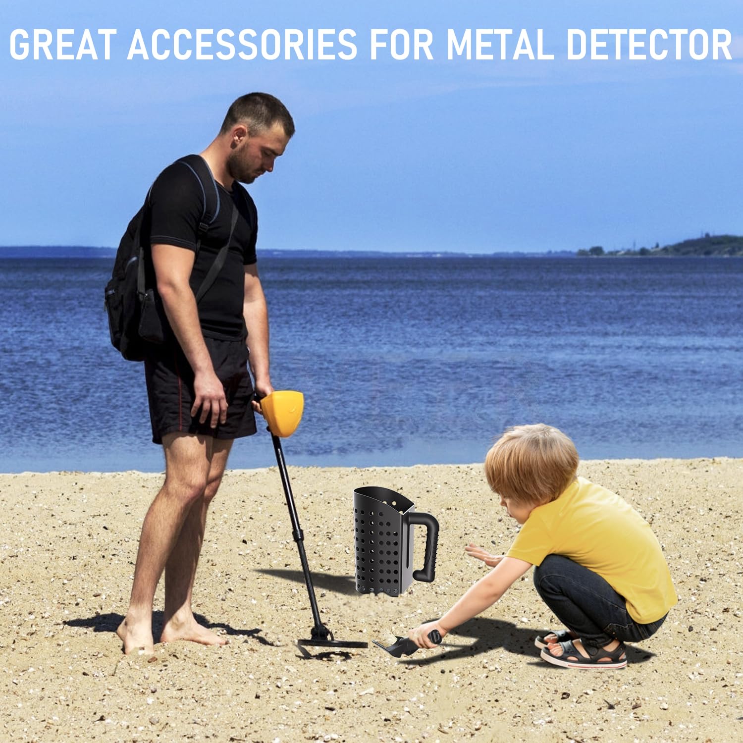 INCLY sand scoop adapts to shelling and small digging tasks.