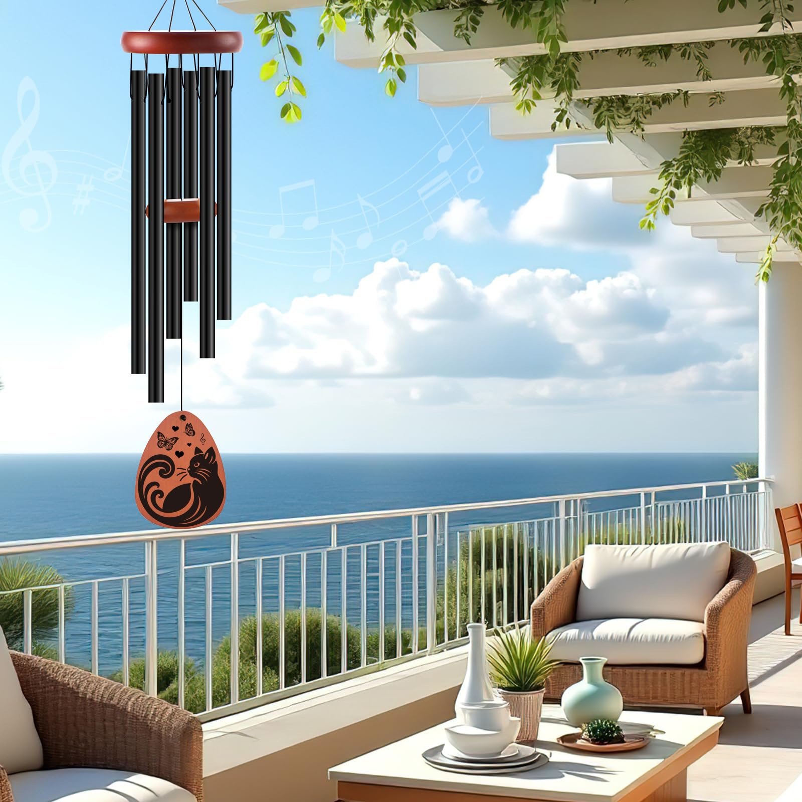 INCOK Cat Memorial Wind Chime doubles as garden décor and memory anchor