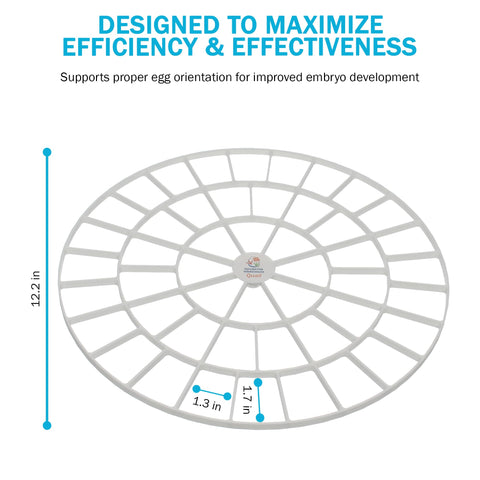 Incubator Warehouse durable, flexible egg tray supports repeated use.