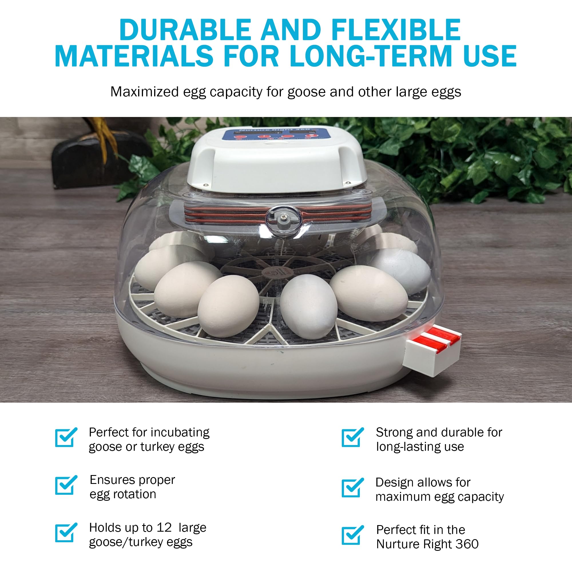 Incubator Warehouse egg positioning and drainage aid for better airflow