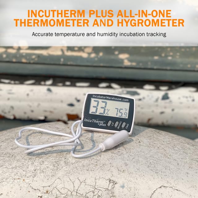IncuTherm Plus large digital display visible from outside the incubator for easy readings.