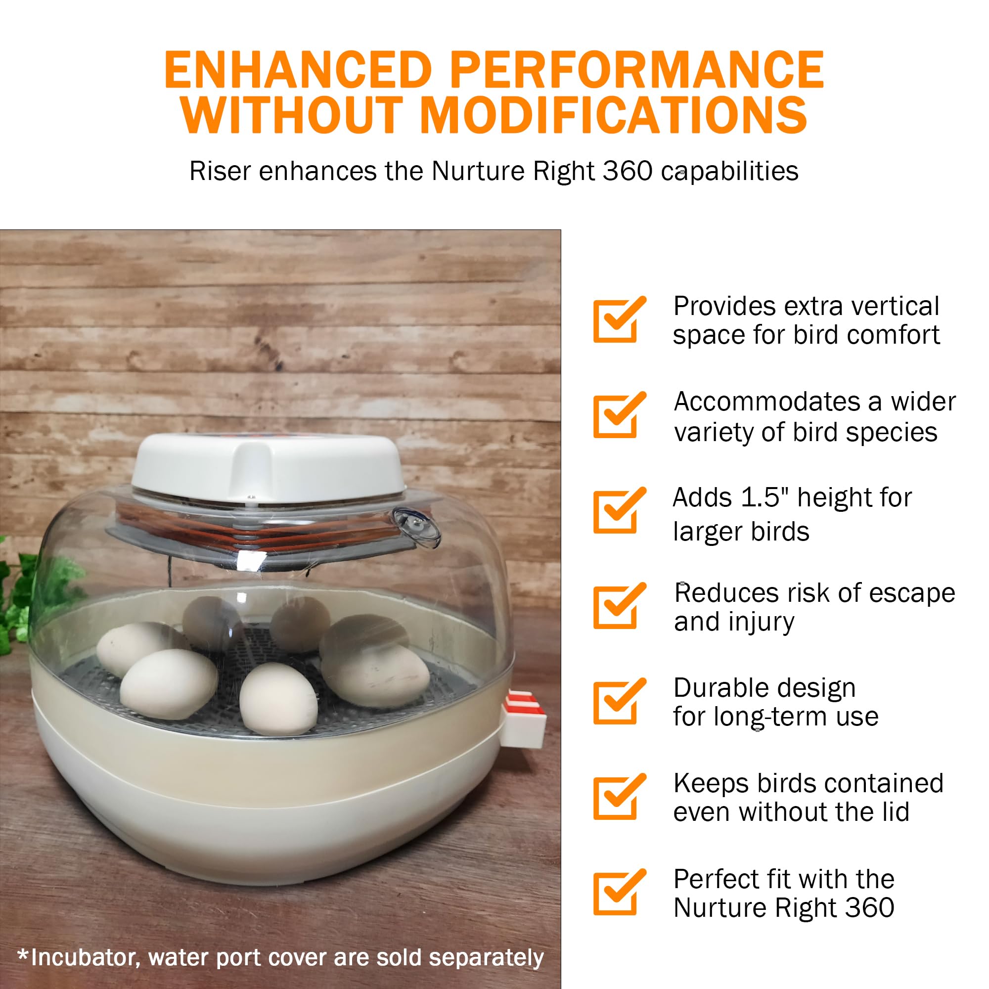 Incubator Warehouse perfect-fit Nurture Right 360 ensures seamless integration.