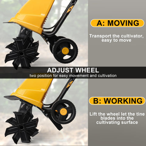 IncwBo rototiller is lightweight yet powerful for easy lifting and operation.