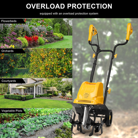 IncwBo rototiller stores neatly in sheds thanks to compact design.