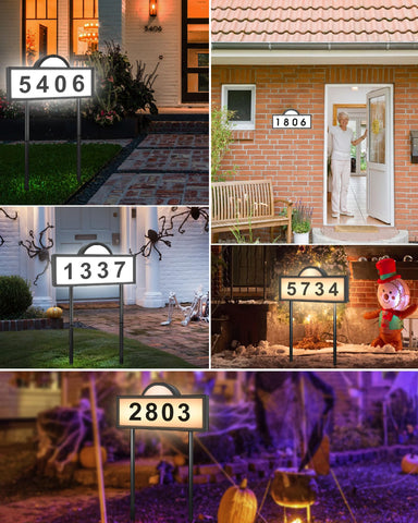 INDARUN address sign wall-mount ready for porch or door installation