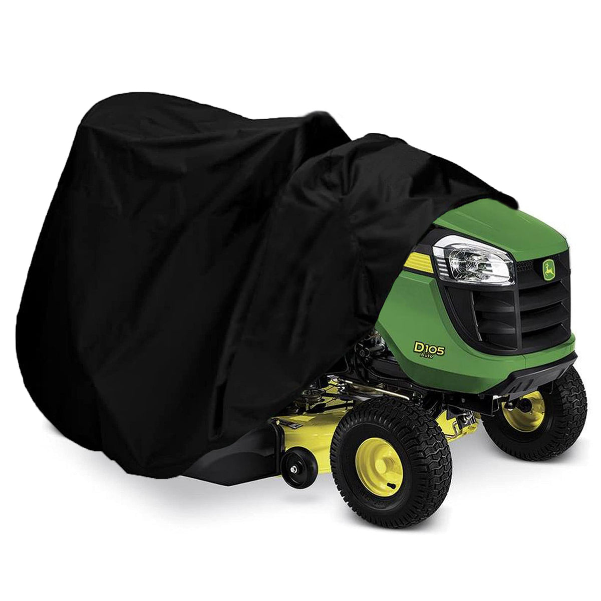 Indeed BUY riding lawn mower cover fits 72x54x46 inches protecting deck from rain and dust.