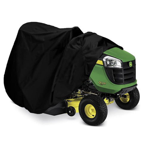 Indeed BUY riding lawn mower cover fits 72x54x46 inches protecting deck from rain and dust.