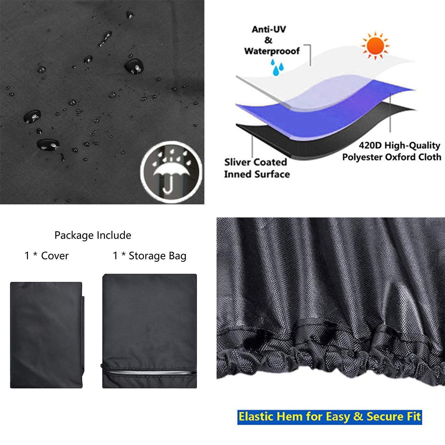 Indeed BUY weatherproof mower cover guards against rain, snow, and dirt when stored outdoors.