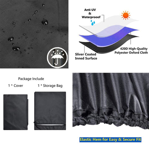Indeed BUY weatherproof mower cover guards against rain, snow, and dirt when stored outdoors.