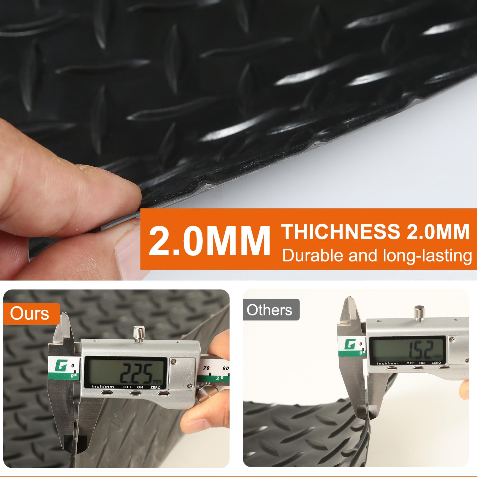 Indiedouker 65x40 under-grill-mat non-slip surface keeps grill area steady during cooking.