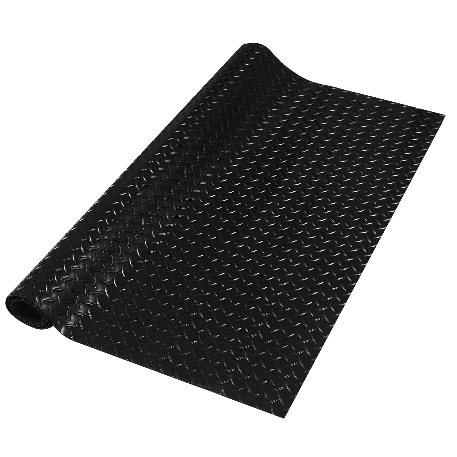 Indiedouker 65x40 under-grill-mat unfolded on deck for full coverage and protection.