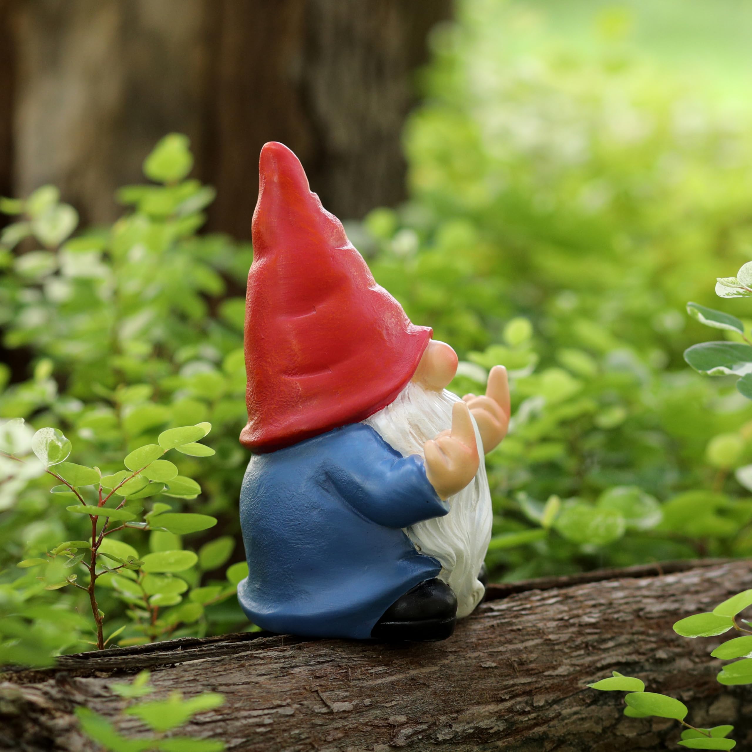 Ideal indoor desk decoration or outdoor lawn figure for whimsical charm.
