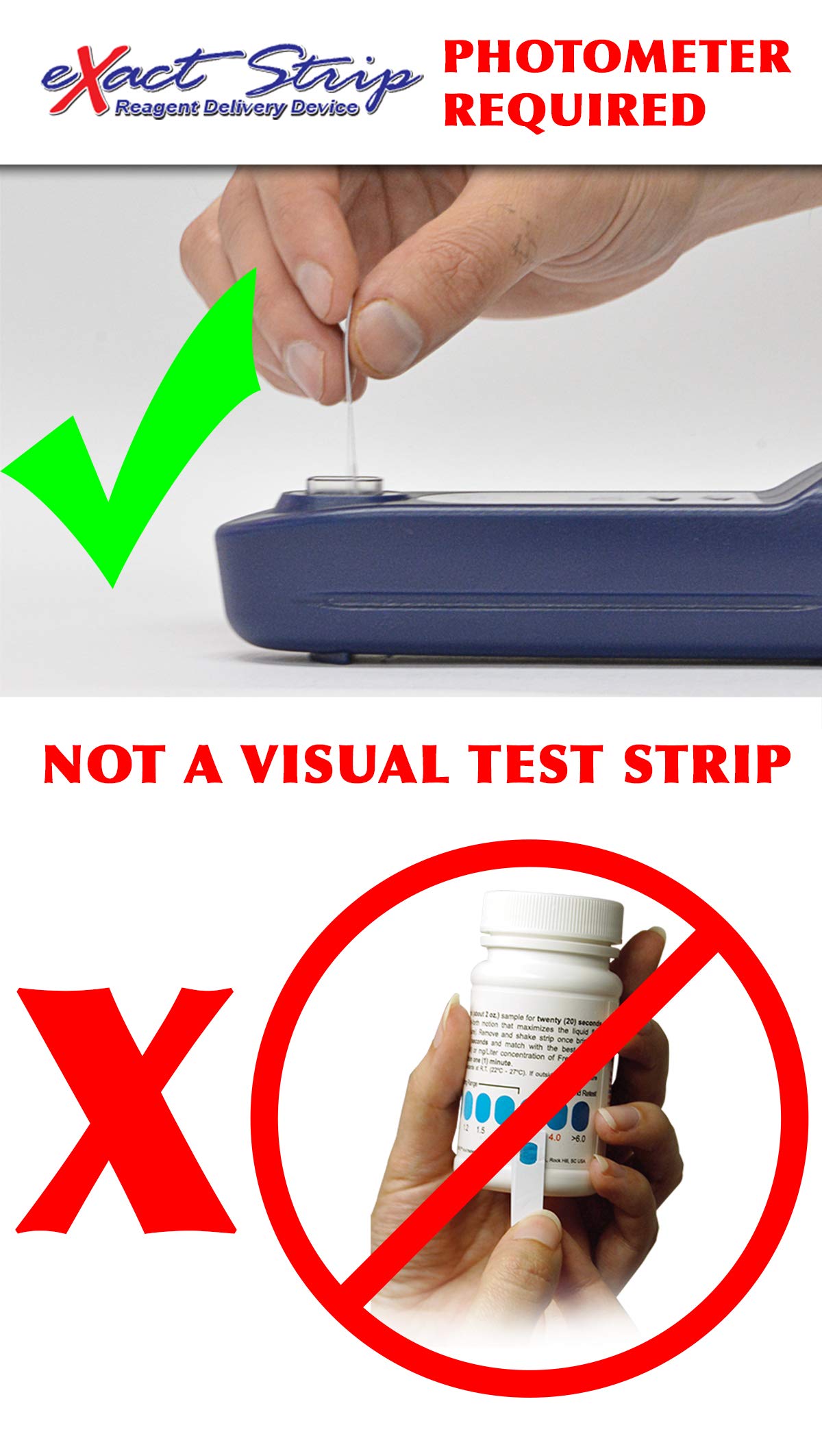Industrial Test Systems DPD-1 strip comes with a bulk 100-test bottle for ongoing testing.