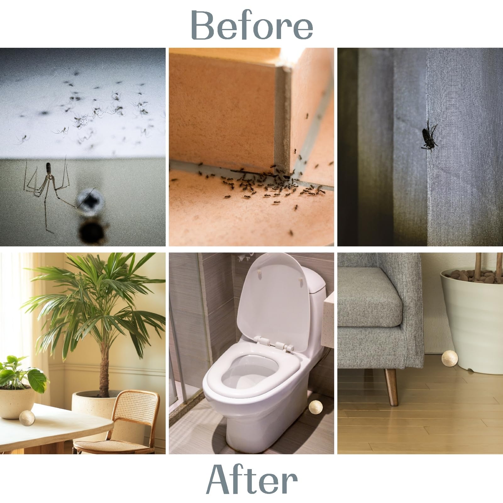 INENNT silverfish ball compact-design provides mess-free protection in any room.