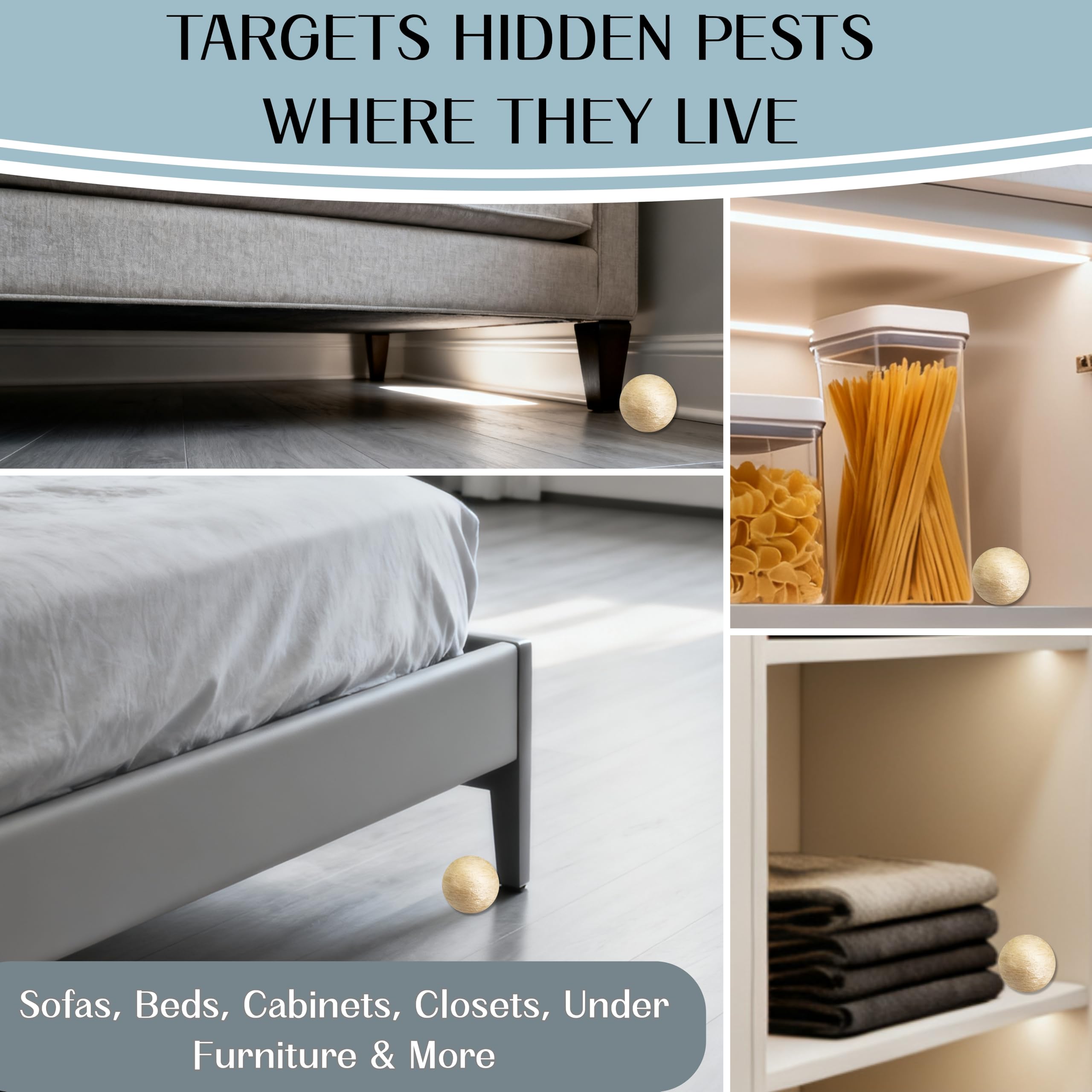 INENNT silverfish ball pet-safe-formula offers natural protection for families.