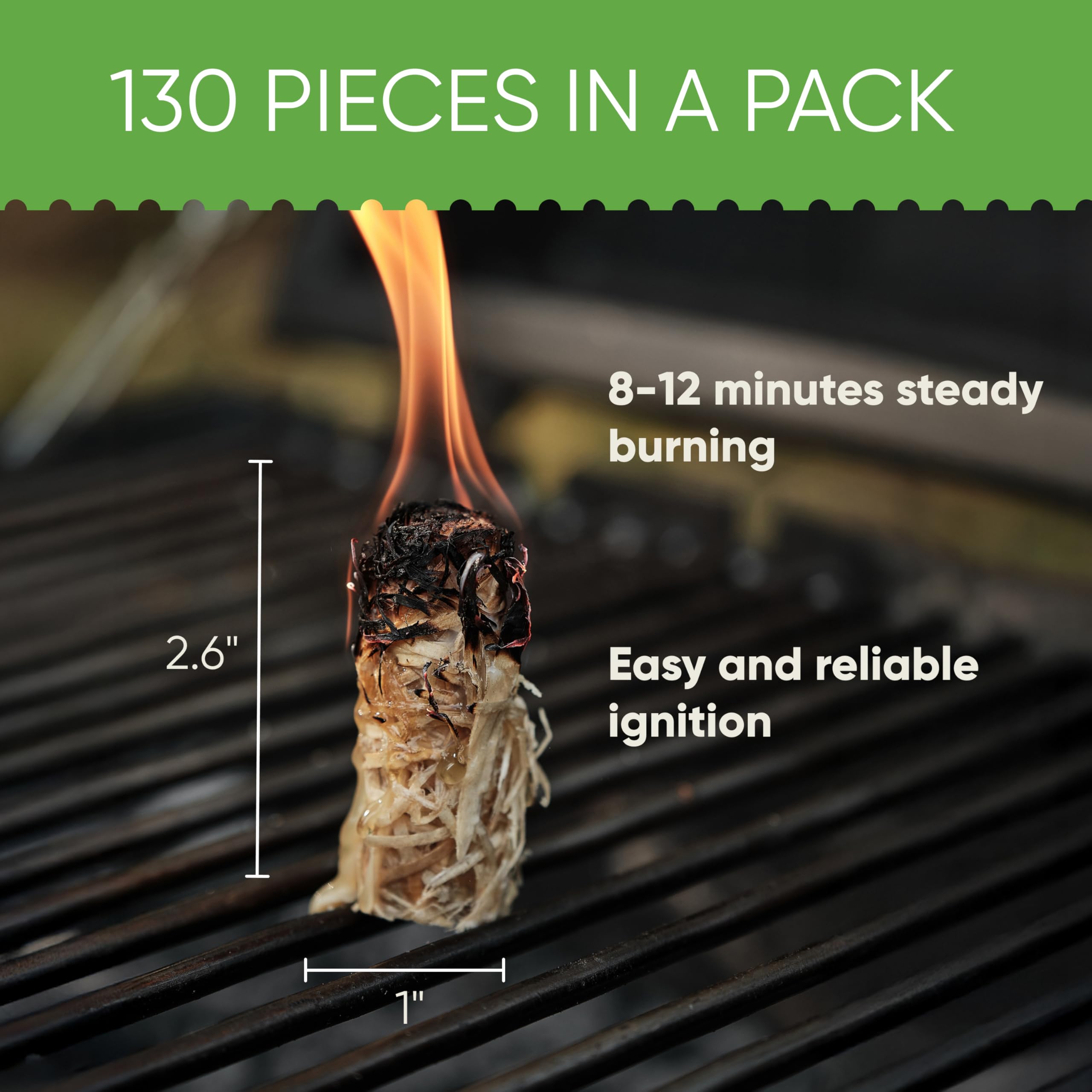 Inflame Fire Starters used to ignite a grill for outdoor cooking