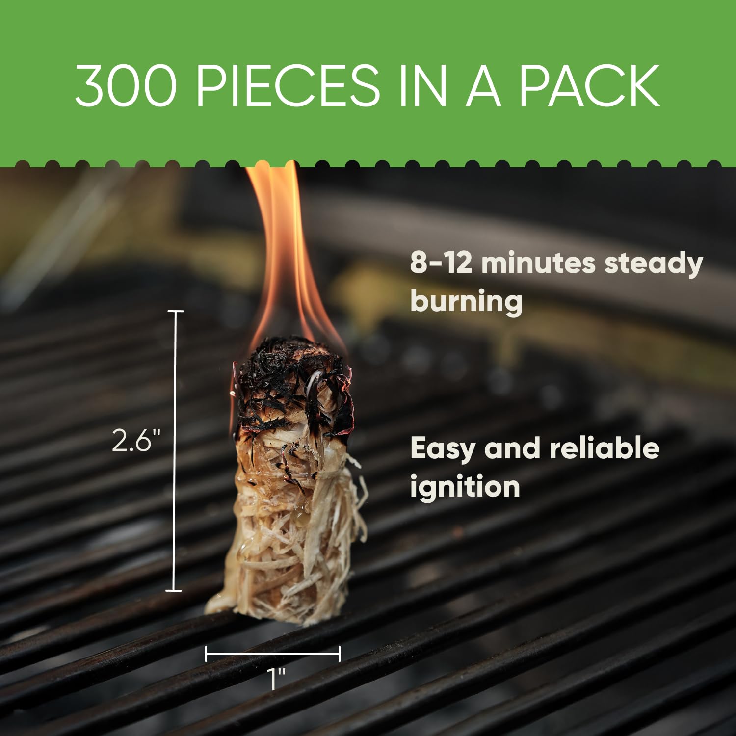 Inflame fire starters under logs demonstrating easy kindling in natural conditions.