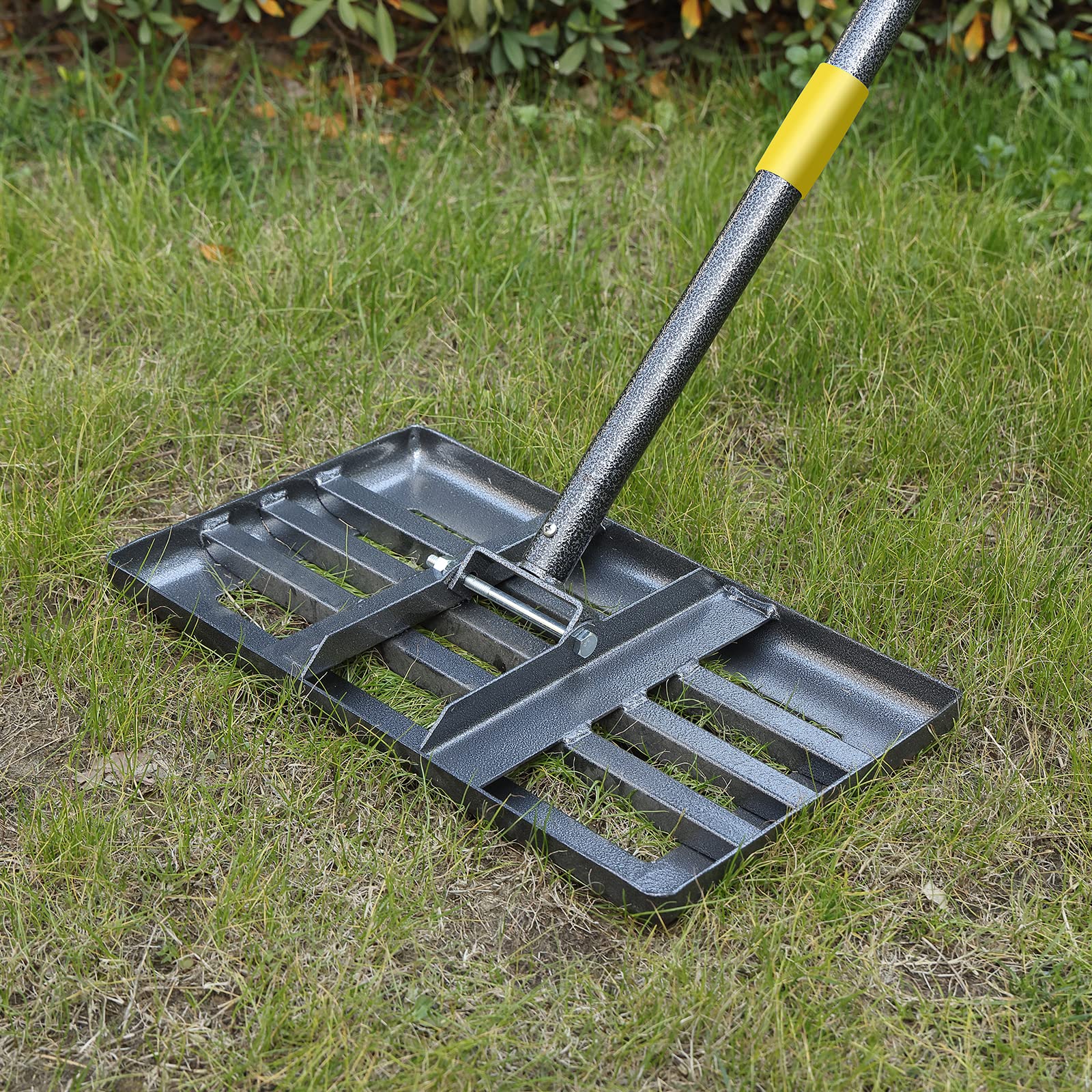 Inflation lawn leveling rake 17x10 head for precise smoothing and leveling