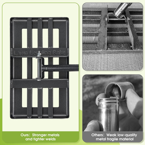 Inflation all-metal construction for durability in heavy-duty yard work
