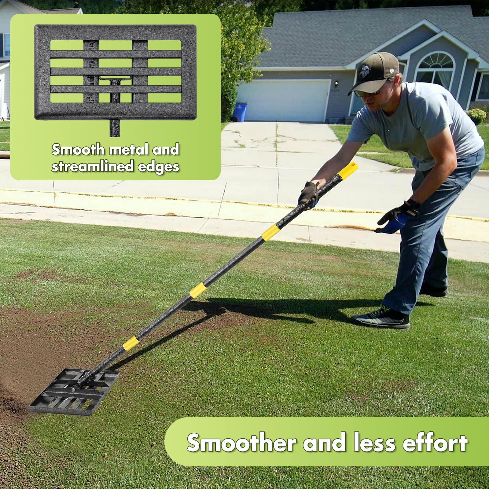 Inflation smooth-coated surface reduces resistance during leveling