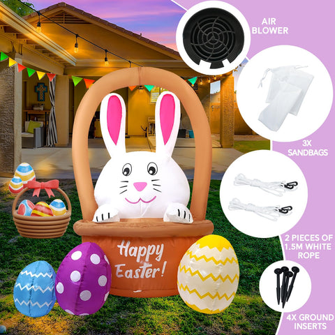 InfleasJoiy Easter display suitable for gardens, lawns, and yards.