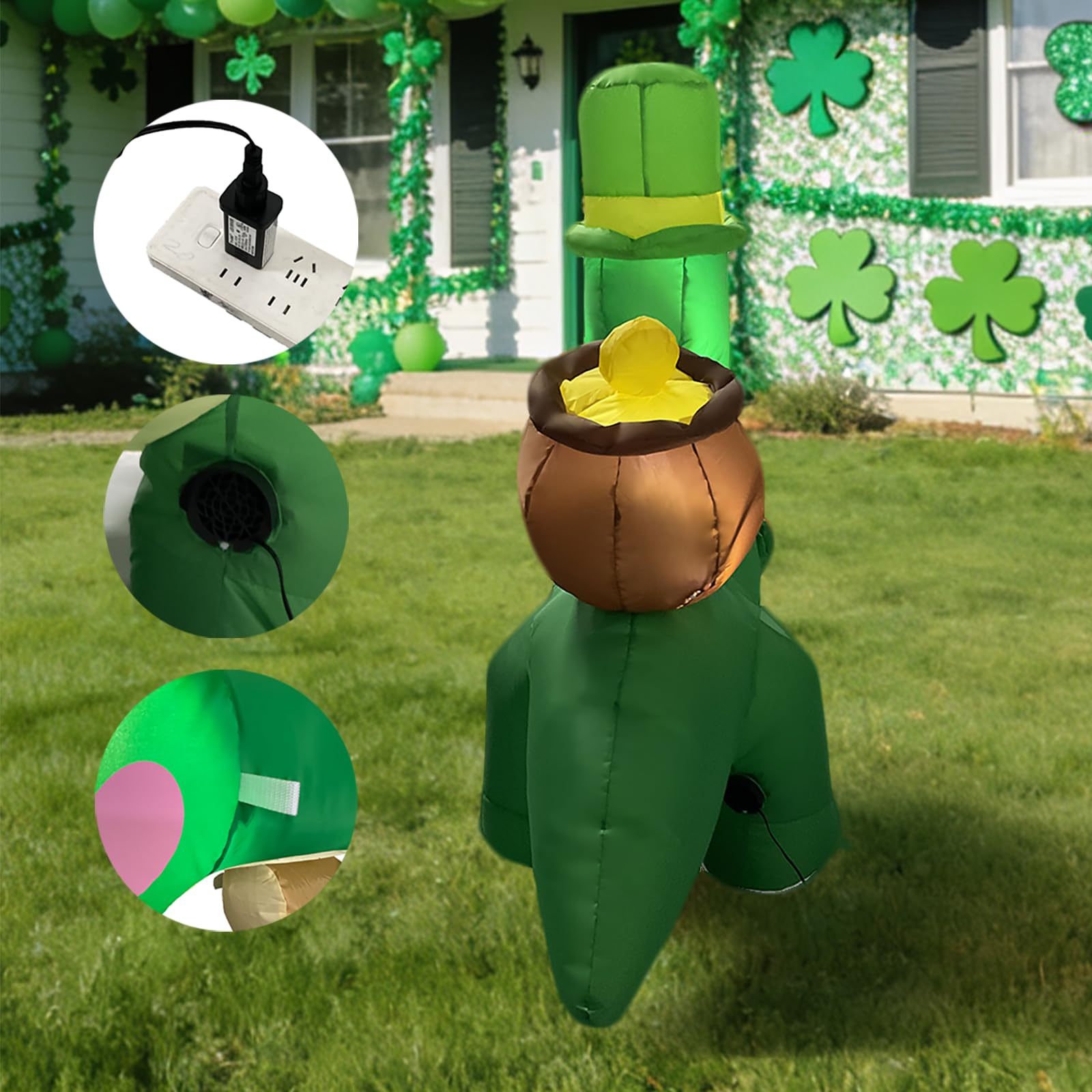 InfleasJoiy outdoor inflatable dino decor adds playful energy to celebrations.