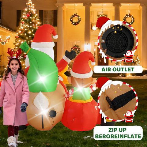 InfleasJoiy anchoring kit keeps decoration secure in wind and weather.
