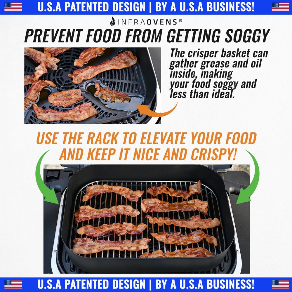 Infraovens dishwasher-safe accessory for easy cleanup after grilling