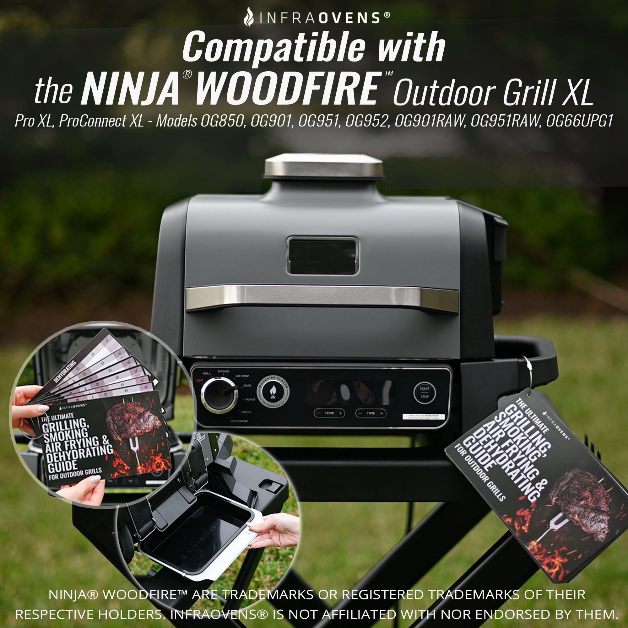 Infraovens liner on OG66KT1 provides dishwasher-safe convenience.